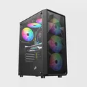Компьютерный корпус 1STPLAYER FD3 (FD3-BK-4F1) Black