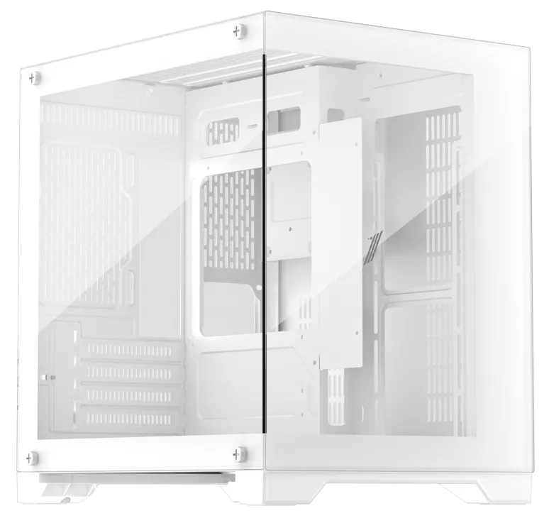 Корпус 1STPLAYER MEGAVIEW MV5-TP White / mATX / MV5-TP-WH-0