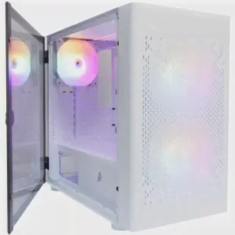Корпус 1STPLAYER DK D3-B FRGB mATX White-0