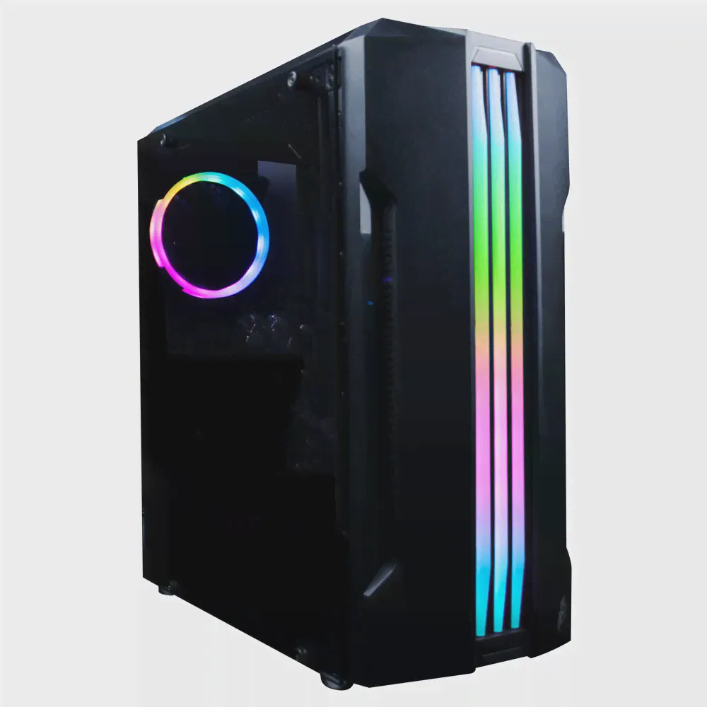 Компьютерный корпус 1STPLAYER RAINBOW R3-A (R3-A-1R1) Black-0
