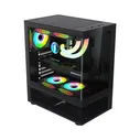 Корпус 1STPLAYER MIKU Mi7-A Midi Tower Без БП чёрный, Mi7-A-BK-2F1R-1F1