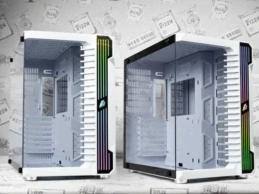  1stPlayer Steam Punk SP9 White | RGB  |   | ATX | SP9-WH-0