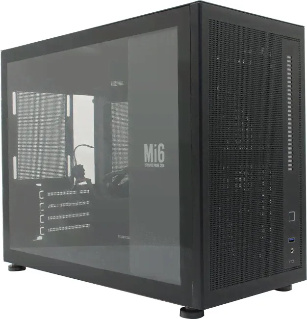 Miditower 1STPLAYER MIKU-Mi6 <Mi6-BK> Black ATX без БП-0