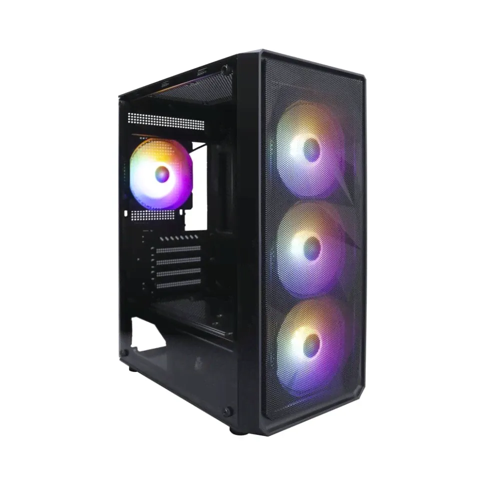 Компьютерный корпус 1STPLAYER FD3-M LED Black (FD3-M-BK-4F1)-0
