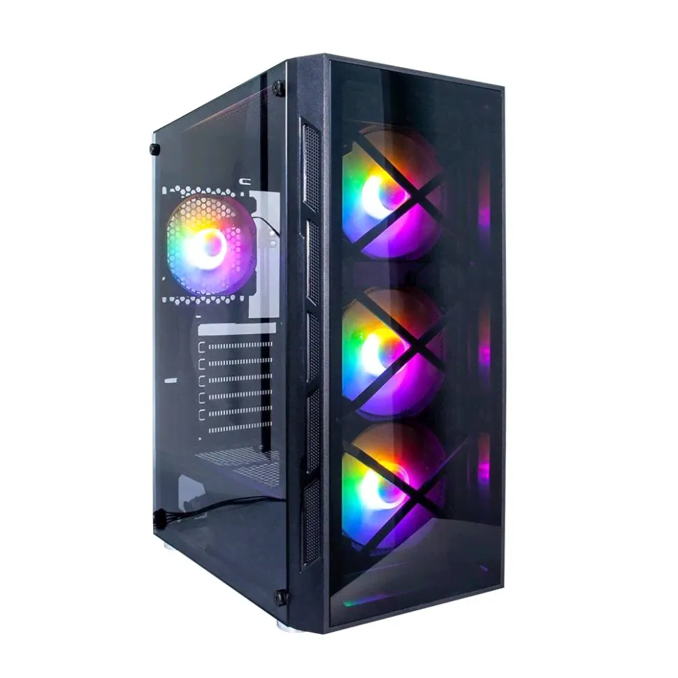 Компьютерный корпус 1STPLAYER FIREBASE XP-G ATX TG (XP-G-BK-4F1)-0