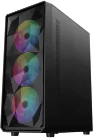 1STPLAYER FD3 Black / ATX / 4x120mm LED fans inc. / FD3-BK-4F1-0